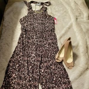 Purple w/ pink flowers jumpsuit 💜💜💜